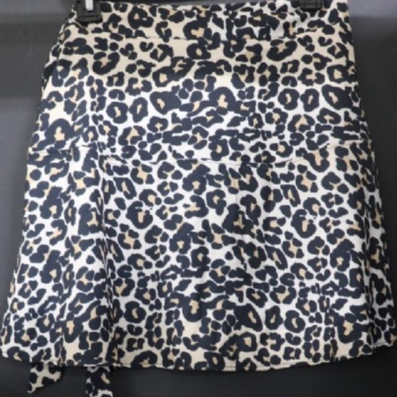 🐯Top Shop Cheetah Print Mini Skirt Size 8 - Picture 4 of 7